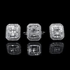 #LVNA2024 | Large Emerald Baguette Diamond Jewelry Set 14kt