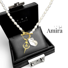 HOPE “Amira” LVNA Signatures Baroque Pearl & Gold Necklace