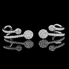 Deco Clip Diamond Earrings 14kt
