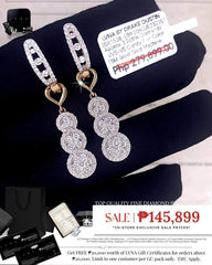 #LVNA2024 | Multi-Wear Round Trio Dangling Hoop Diamond Earrings 18kt