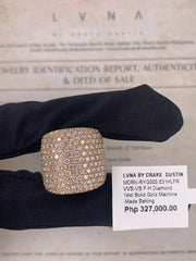 Golden Millionaire's Diamond Ring 14kt