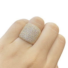 Golden Millionaire's Diamond Ring 14kt