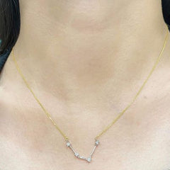 #LVNA2024 | Golden Zodiac Aries Diamond Necklace 18kt