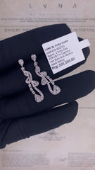 #LVNA2024 | Baguette Pear Deco Dangling Diamond Earrings 14kt