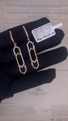 #LVNA2024 | Golden Clip Dangling Diamond Earrings 18kt