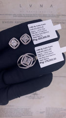 PREORDER| Classic Cushion Halo Diamond Jewelry Set 14kt
