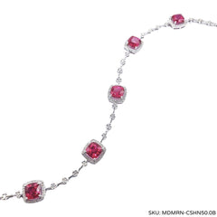 #TheSALE | Cushion Gemstone Diamond Bracelet 14kt