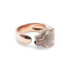 #TheSALE | Rose Panther Nano Gemstone Diamond Ring 18kt