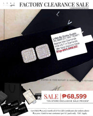 Square Paved Diamond Earrings 18kt