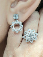 CLEARANCE BEST | Multi-Wear Spiral Diamond Jewelry Set 14kt