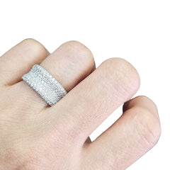 #TheSALE Unisex Round Paved Diamond Ring 18kt