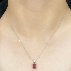 #LVNA2024 | Trio Round 2.00ct Natural Burmese Ruby Gemstones Diamond Necklace 18kt