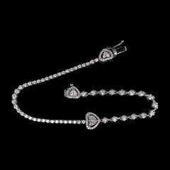#LVNA2024 | LVNA Signatures Trio Heart Paved Tennis Diamond Bracelet 14kt