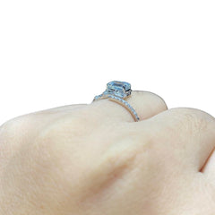 #LVNA2024 |  LVNA Signatures Unisex 1.80cts Emerald Cut Center Paved Diamond Ring 18kt IGI CERTIFIED