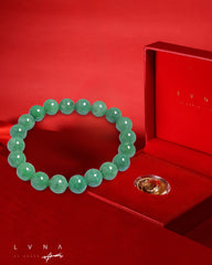 THE VAULT | Medium Genuine Natural Jadeite Bead Bracelet