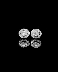 #LVNA2024 | Classic Dainty Oval Paved Stud Diamond Earrings 14kt