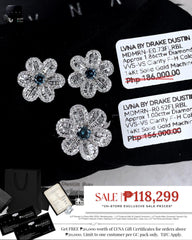 #LVNA2024 | Blue Diamond Floral Baguette Diamond Jewelry Set 14kt