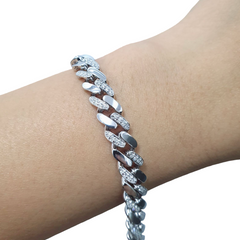 #TheSALE | Unisex Cuban Chain Diamond Bracelet 14kt