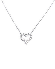 #TheSALE | Classic Heart Halo Diamond Neclace 14kt