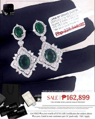 #LVNA2024 | LVNA Signatures Columbian Green Emerald Dangling Diamond Earrings 18kt
