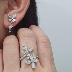 #TheSALE | Cluster Floral Deco Diamond Jewelry Set 14kt