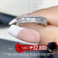 #ThePromise | Half Eternity Baguette Paved Diamond Ring 14kt