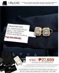 #LVNA2024 | Golden Classic Emerald Stud Diamond Earrings 14kt