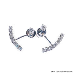 #TheSALE | Round Half Arc Diamond Earrings 18kt
