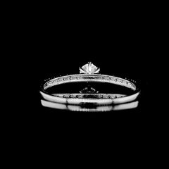 0.64cts F VVS Round Brilliant Diamond Engagement Ring 14kt