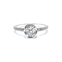 #LoveIVANA | 0.83cts H SI1 Round Diamond Engagement Ring 14kt
