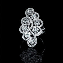 #LVNA2024 | Floral Statement Diamond Ring 14kt