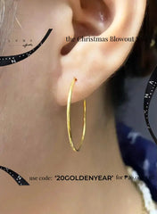 #GOLD2024 | 18kt 20MM Golden Hoop Earrings