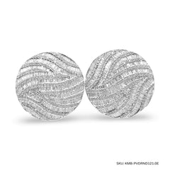 #TheSALE | Large Round Baguette Diamond Earrings 14kt