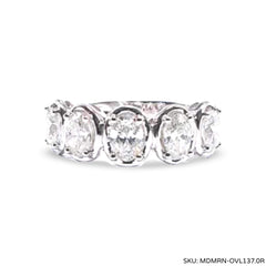 #TheSALE | Oval Half Eternity Diamond Ring 18kt