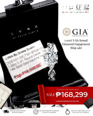 CLR | 1.00ct N SI Round Diamond Engagement Ring GIA Certified 14kt