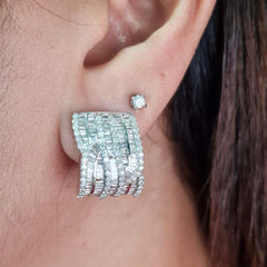 #TheSALE | Baguette Loop Diamond Earrings 18kt