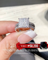 PREORDER | Large Square Diamond Ring 14kt