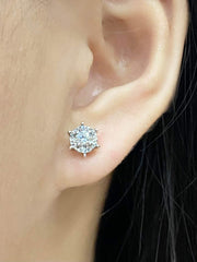 #BuyNow | Dainty Round Diamond Earrings 14kt