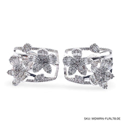 #TheSALE | Floral Cluster Loop Diamond Earrings 14kt