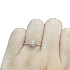 #LVNA2024 |  Round Paved Diamond Ring 18kt