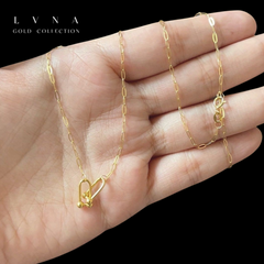 GLD | 18K Golden Paperclip Hardwear Necklace 16-18”