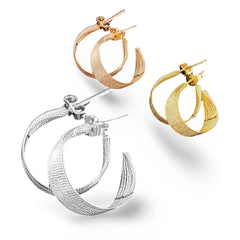 #GOLD2024 | 18kt Chunky Hoop Spring Stud Earrings