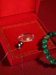 The Vault | Tahitian Pearl Necklace & Natural Jadeite Bead Bracelet |