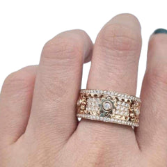 #TheSALE | Rose Gear Round Diamond Ring 18kt