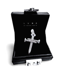 #LVNA2024 | Cross Nail Paved Pendant Diamond Necklace 14kt