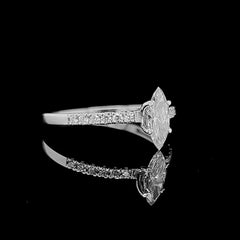 0.72cts Marquise Classic Solitaire Diamond Engagement Ring 14kt
