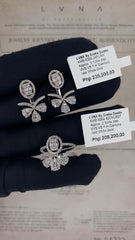 PREORDER | Oval Deco Baguette Diamond Jewelry Set 14kt