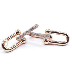 #TheSALE | Nail Paved Link Diamond Earrings 14kt