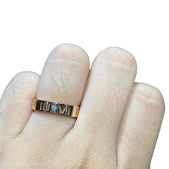 Editor’s Pick | Rose Roman Numeral Inspired Diamond Ring 18kt