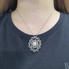 #TheSALE | Heart Floral Mystic Diamond Necklace 14kt